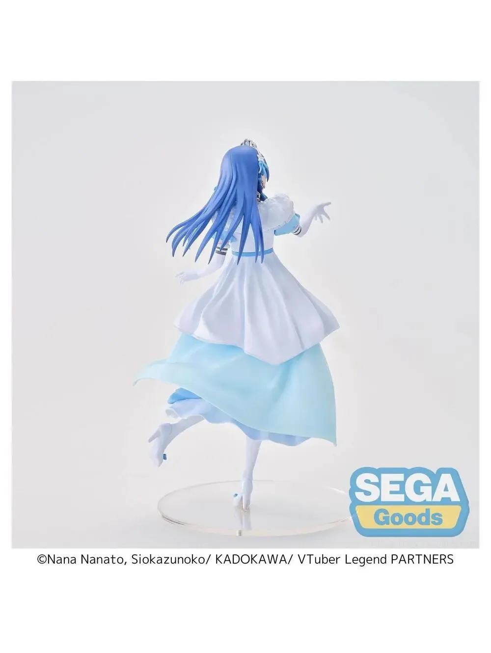 Sega VTuber Legend Awayuki Kokorone Figure Blue White NIB Ombre Dress US Seller